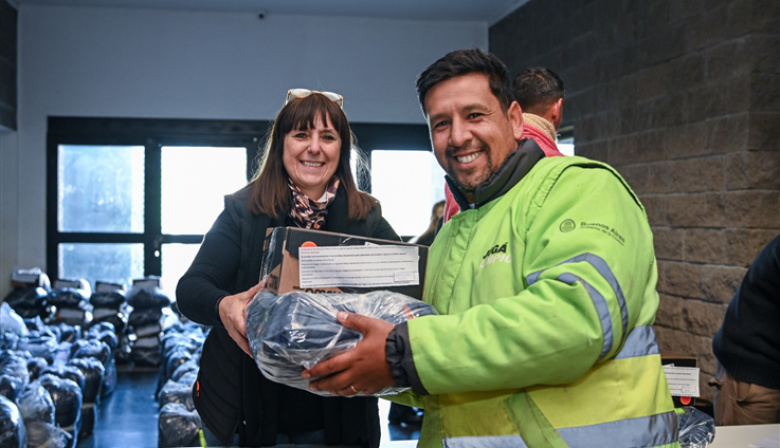 San Vicente equipó a 380 trabajadores con ropa y calzado para el invierno