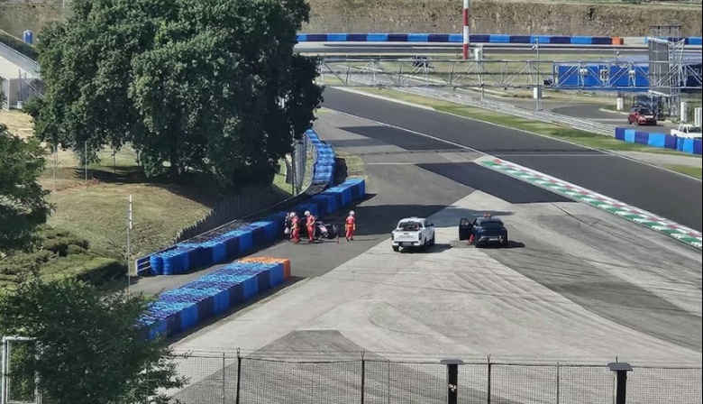 Fuerte accidente de Franco Colapinto en los test de Fórmula 1
