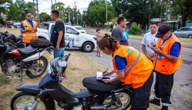 Fuerte presencia policial en Don Orione