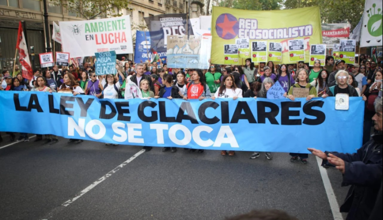 Rechazo y protesta por la reforma de la Ley de Glaciares