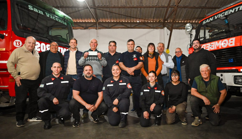 Un aporte que refuerza a los Bomberos de San Vicente