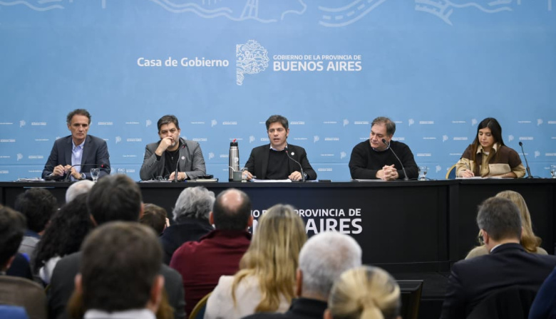 Kicillof presentó un plan ante el Súper Niño