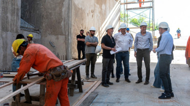 Cascallares y Katopodis supervisaron el tramo final del paso bajo nivel de Diehl