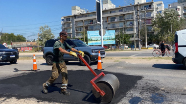Bacheo en Ruta 58: el foco puesto en Canning