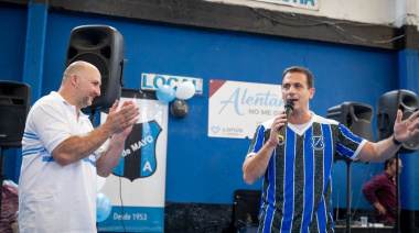 Julián Álvarez celebró el aniversario del Club 1° de Mayo