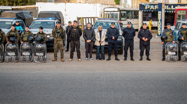 Fuerte despliegue policial en Glew
