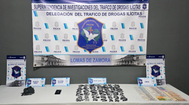 Allanaron un presunto punto de venta de drogas en Glew y secuestraron 134 envoltorios de cocaína