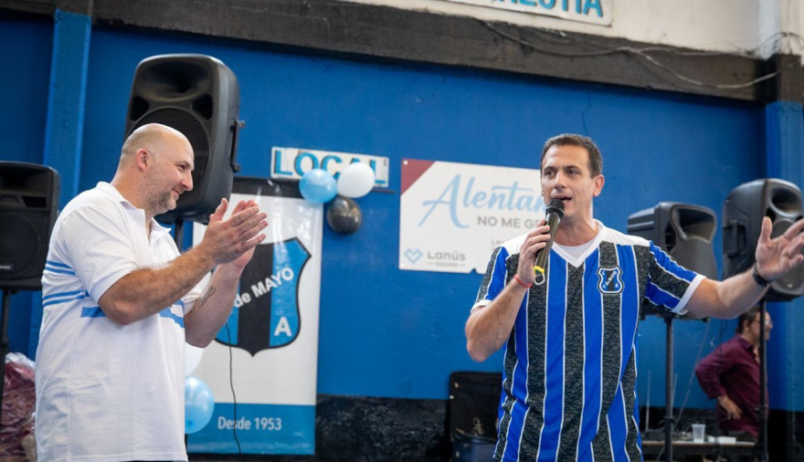 Julián Álvarez celebró el aniversario del Club 1° de Mayo