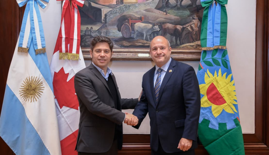 Kicillof refuerza el vínculo con Canadá