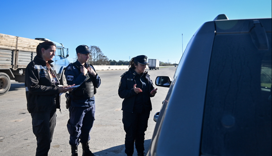 Refuerzan los controles en un acceso clave a San Vicente