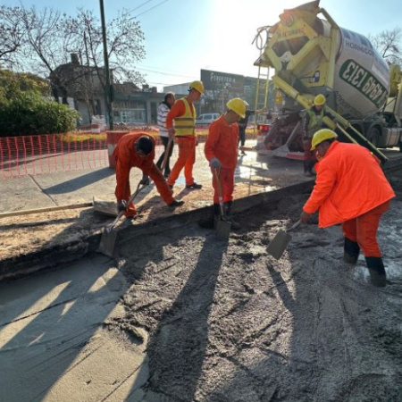 "Calles más seguras y conectadas": avanzan los trabajos en todo Almirante Brown