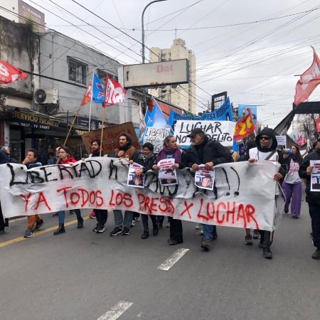 Reclamo por la liberación de Thiago Florentin