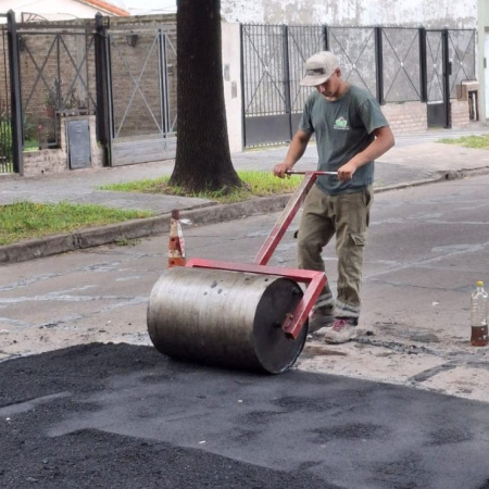 Calles en obra y semáforos con cuenta regresiva