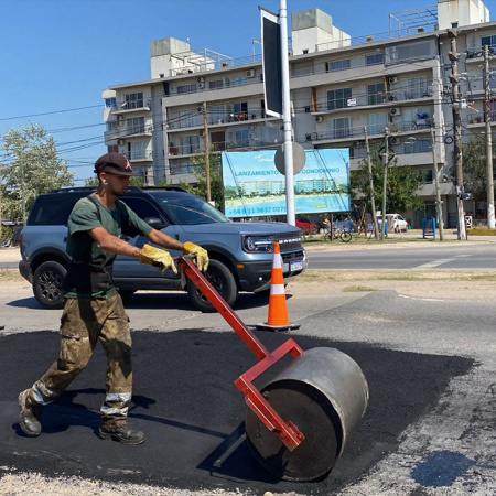 Bacheo en Ruta 58: el foco puesto en Canning