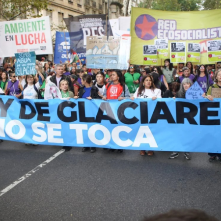 Rechazo y protesta por la reforma de la Ley de Glaciares