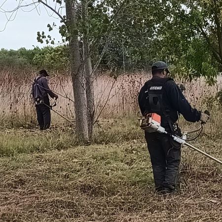Mantenimiento en la Autopista Perón
