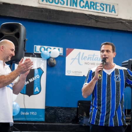Julián Álvarez celebró el aniversario del Club 1° de Mayo