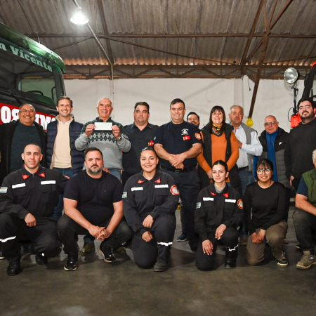 Un aporte que refuerza a los Bomberos de San Vicente