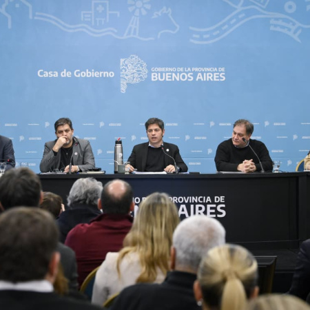 Kicillof presentó un plan ante el Súper Niño